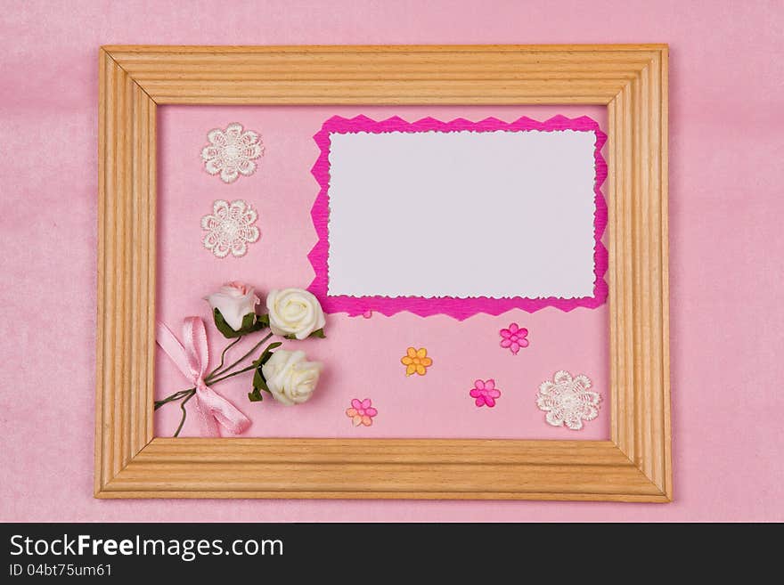 Beautiful art background  with scrapbooking elements