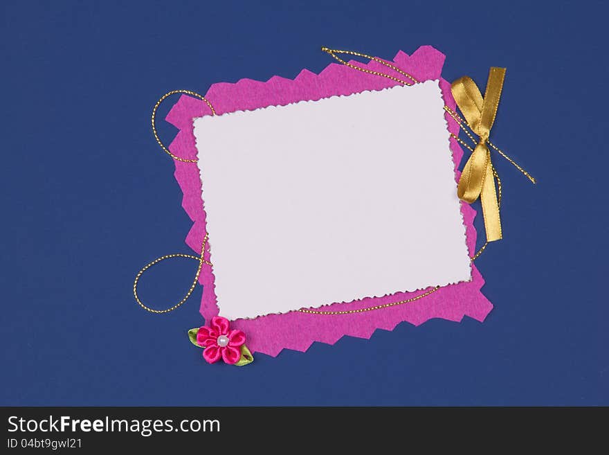 Beautiful art background with scrapbooking elements