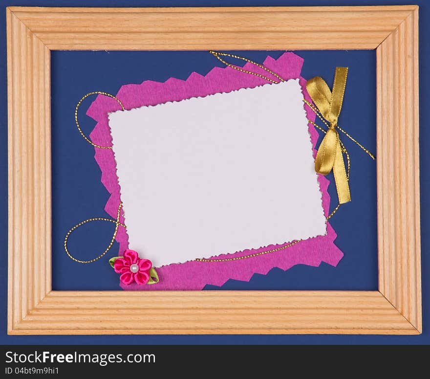 Beautiful art background with scrapbooking elements