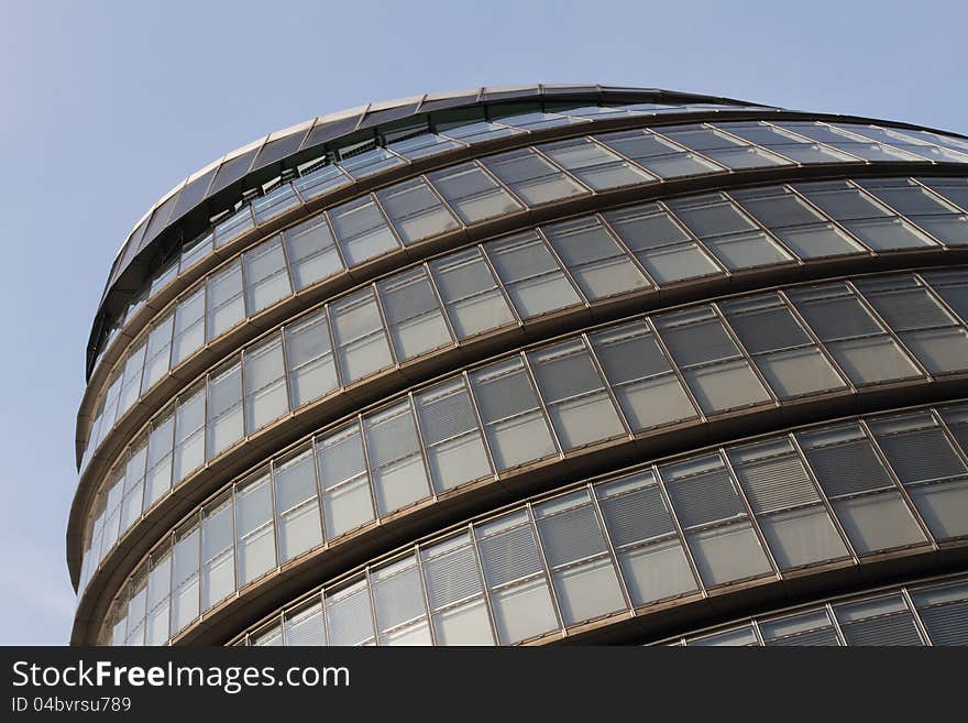 Modern architecture at the city hall in London, England