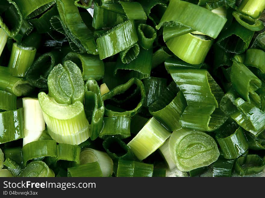 Tender fish in butter with spring onions