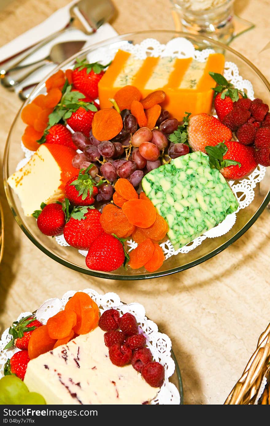 Cheese and Fruits