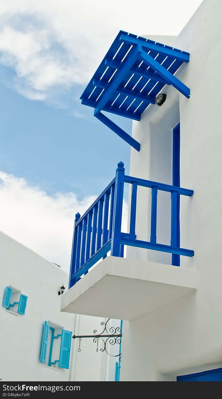 Blue Balcony Of White House