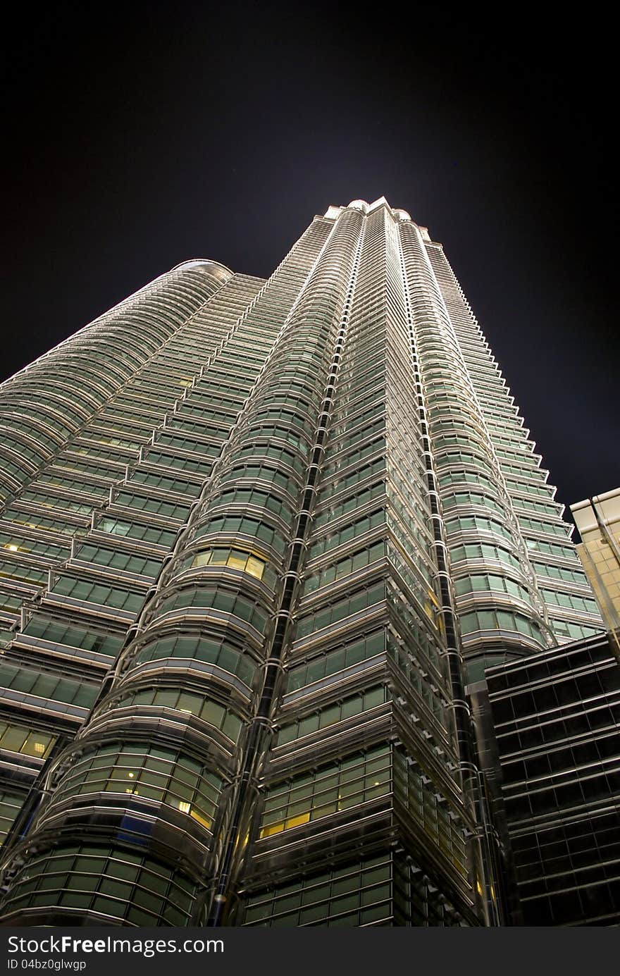 Petronas twin tower, base view