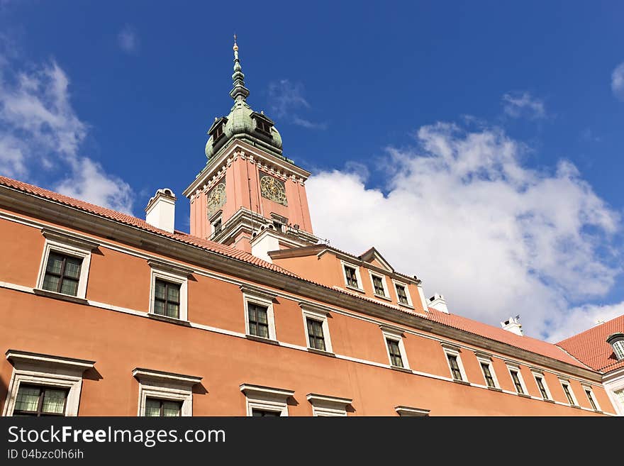 Warsaw Royal Castle in Old Town. Warsaw Royal Castle in Old Town