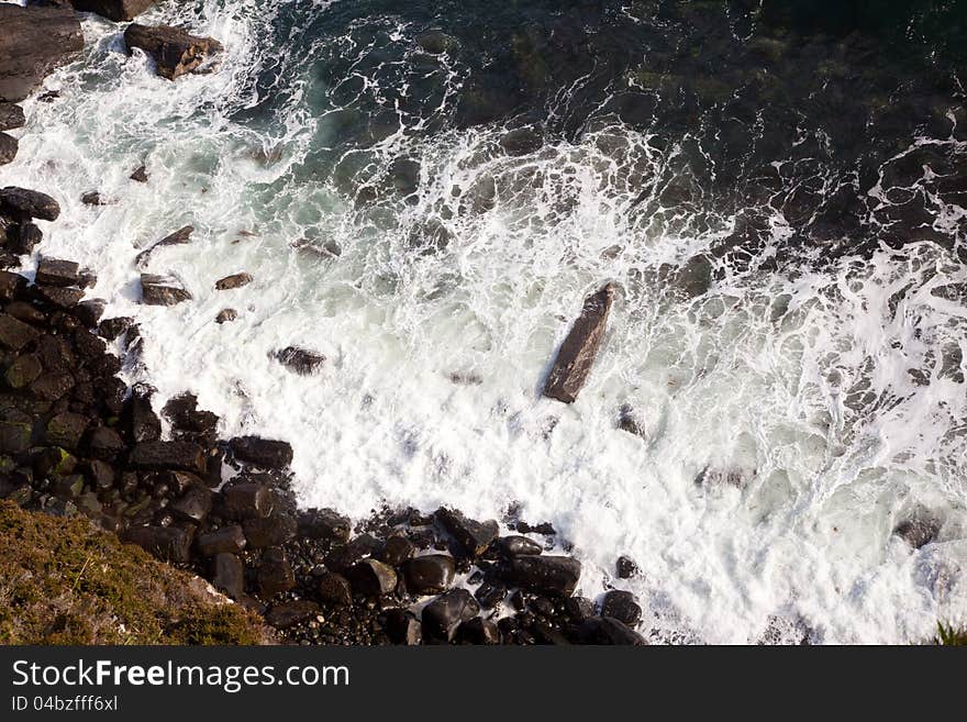 Ocean Wave with Coastal and beach at Scotland Highland. Ocean Wave with Coastal and beach at Scotland Highland