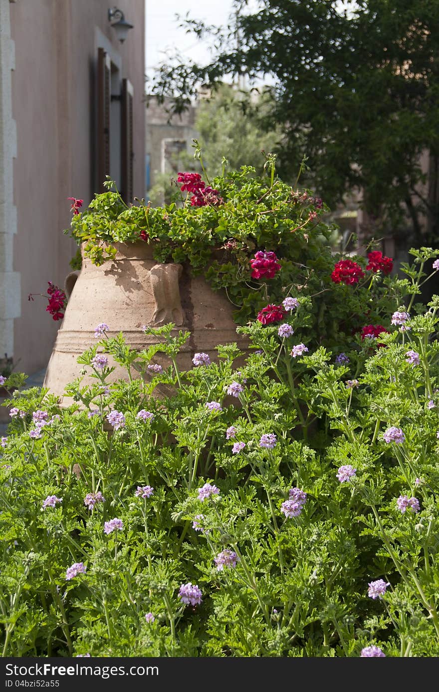 Pottery With Flowers