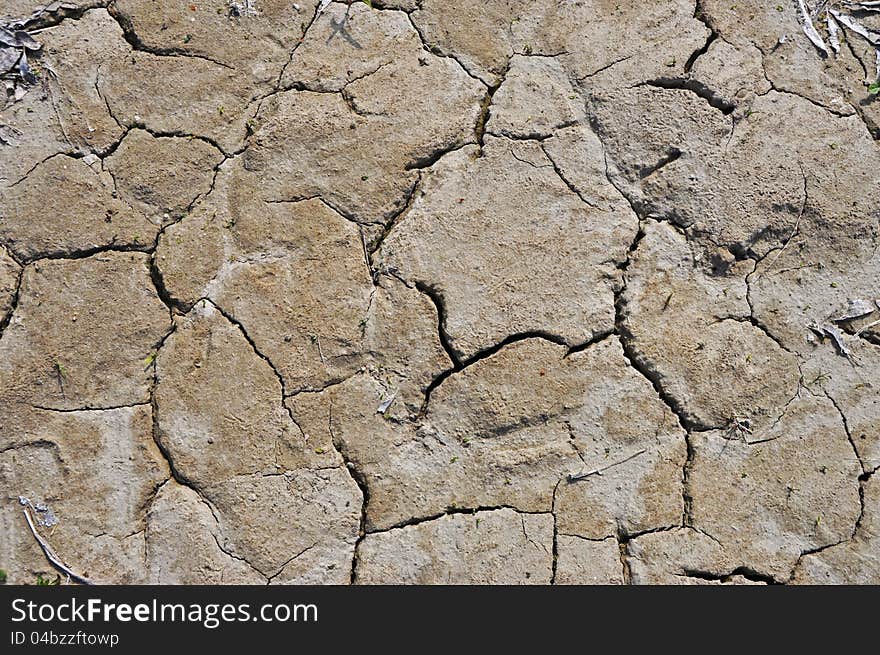 Dry cracked earth under drought condition. Dry cracked earth under drought condition