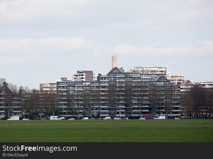 Apartment blocks at the suburbs