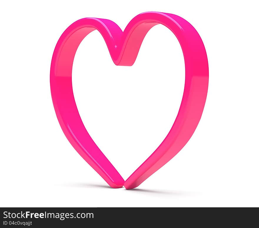 Pink abstract heart