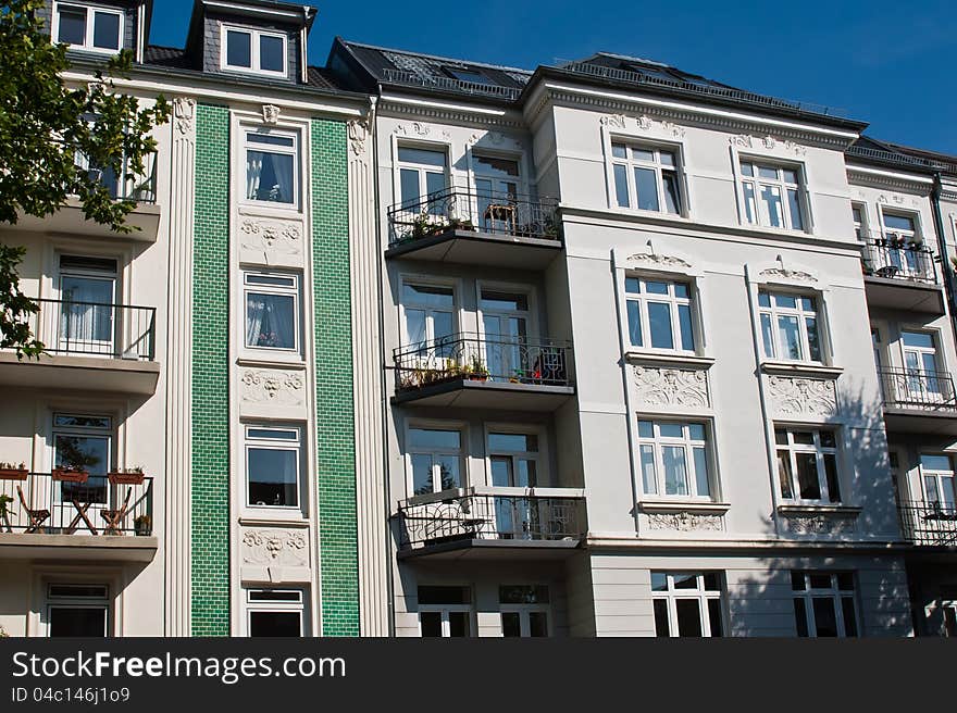 Old apartment houses