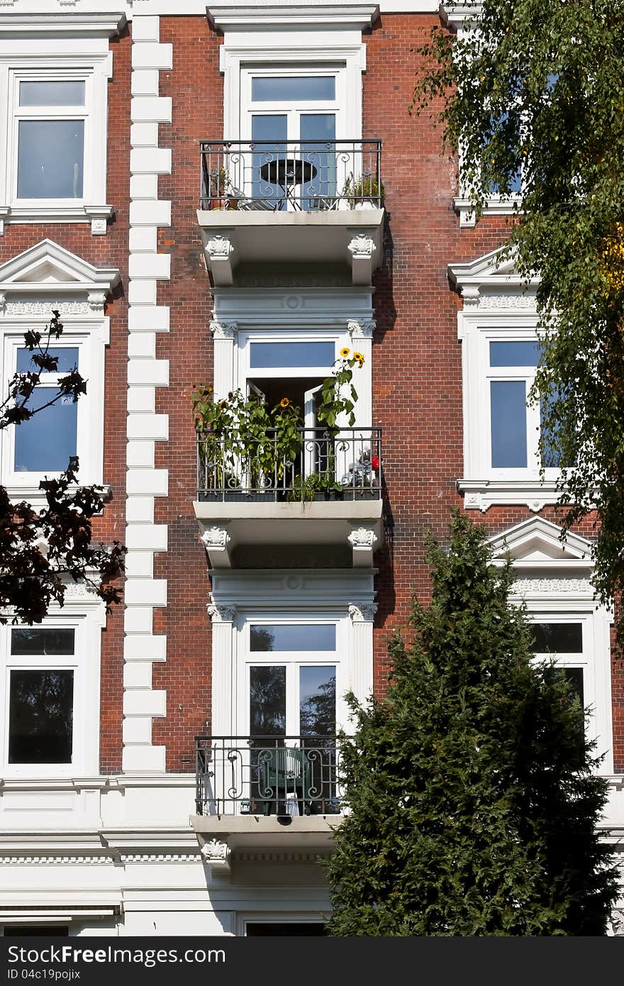 Old apartment houses