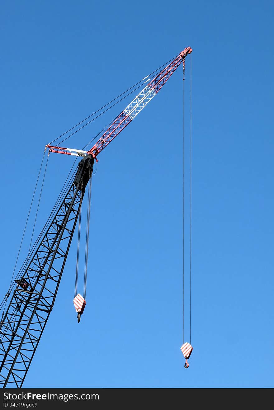 Detail of crane in a port