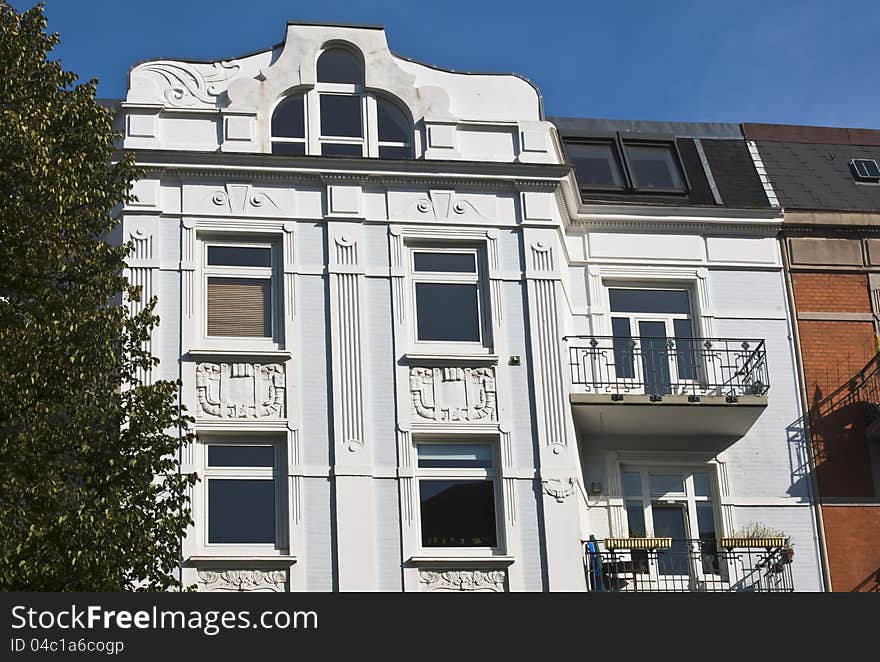 Old apartment houses