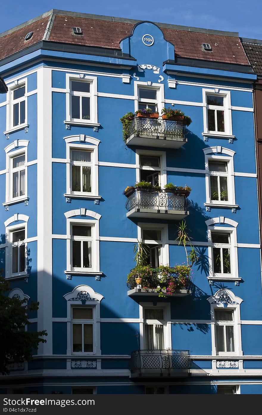 Old apartment houses