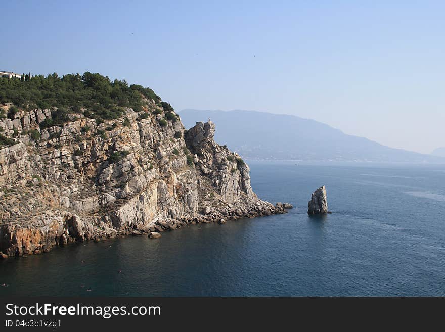 Crimean South coast in summer. Crimean South coast in summer.