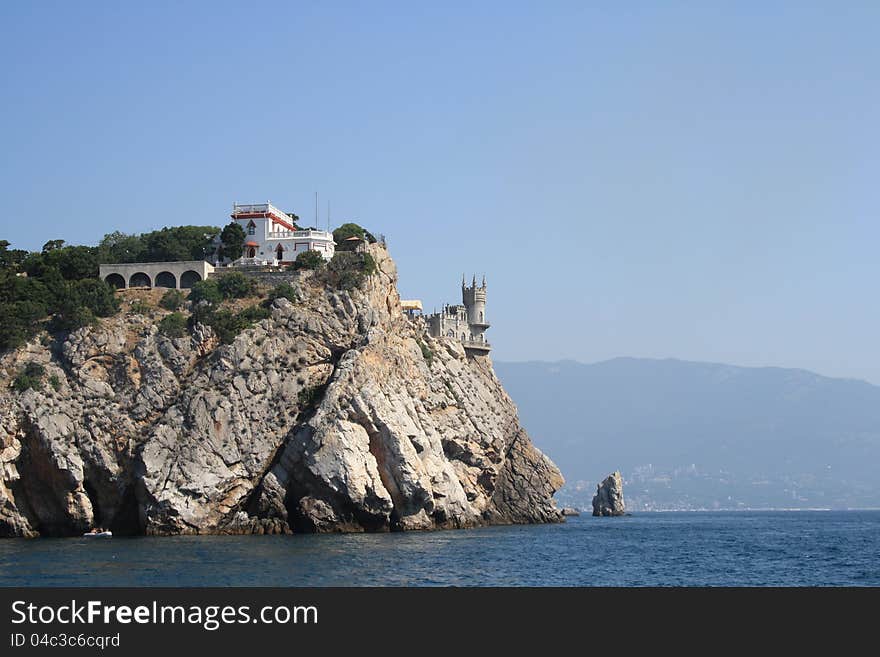 Crimean South coast with a castle Swallow nest. Crimean South coast with a castle Swallow nest.