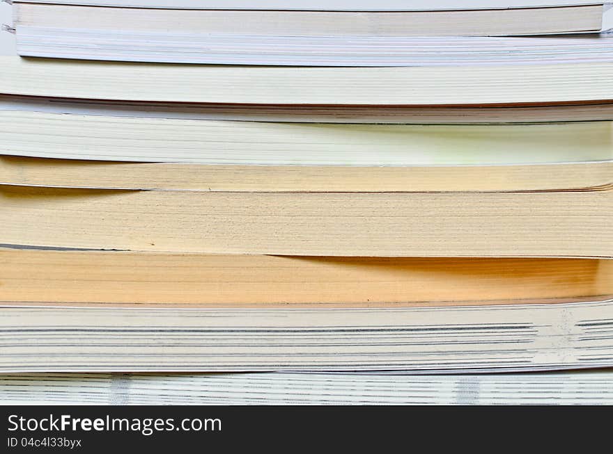 Book Stack Close Up