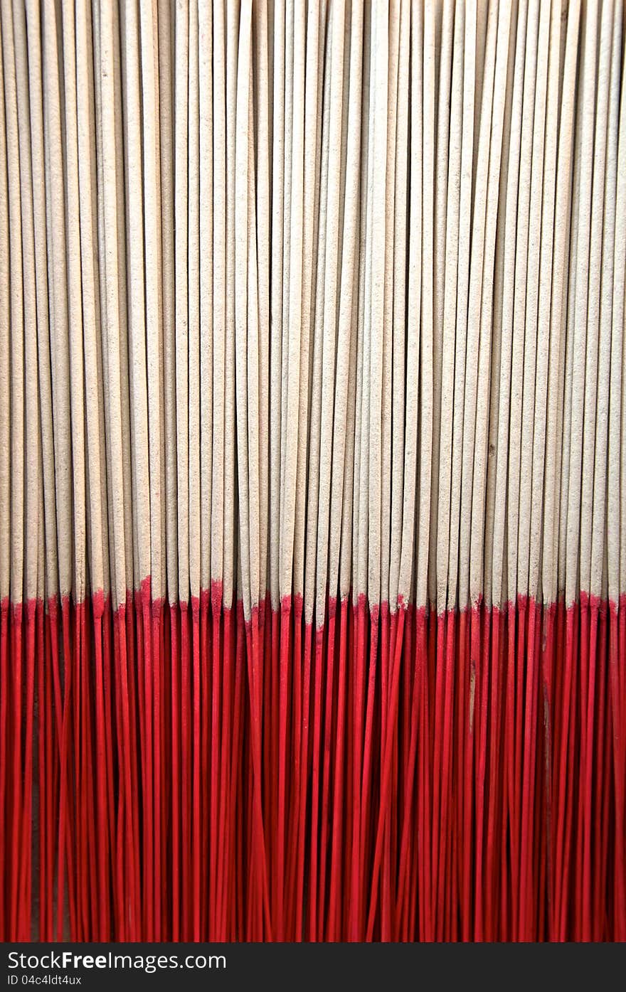 Chinese joss stick in vertical order