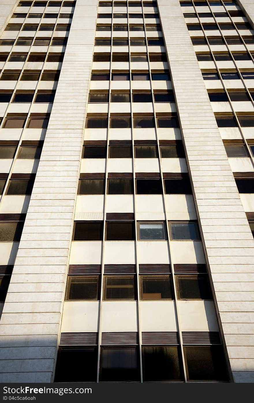 Fragment with windows of the office building facade. Fragment with windows of the office building facade