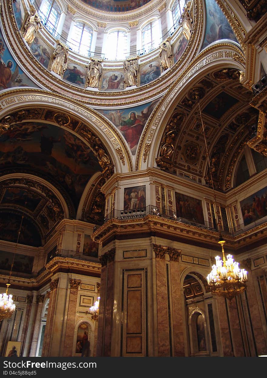 Internal furniture of the Isakiyevsky cathedral in St. Petersburg. Internal furniture of the Isakiyevsky cathedral in St. Petersburg