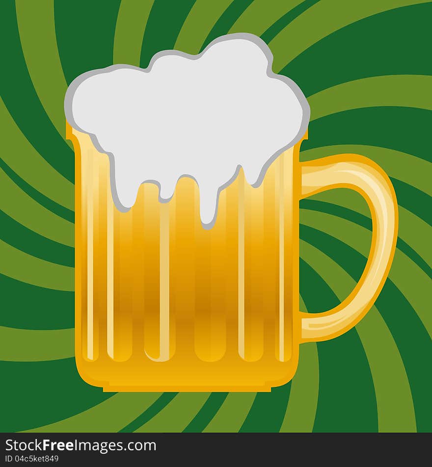 Beer background. EPS 10 vector.