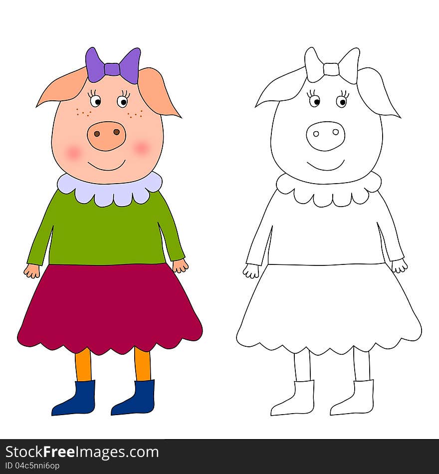 Piggy - Coloring Book