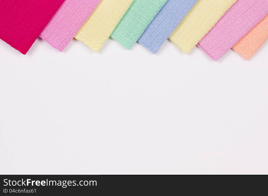 Art background with colored napkins