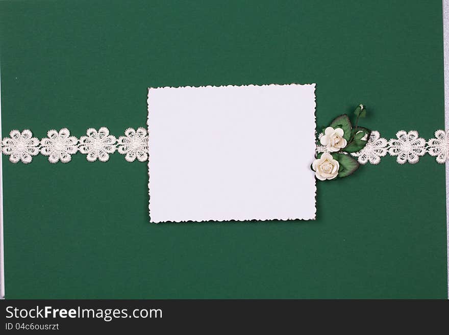 Beautiful art background with scrapbooking elements