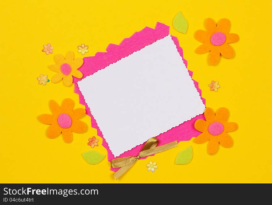 Beautiful art background  with scrapbooking elements