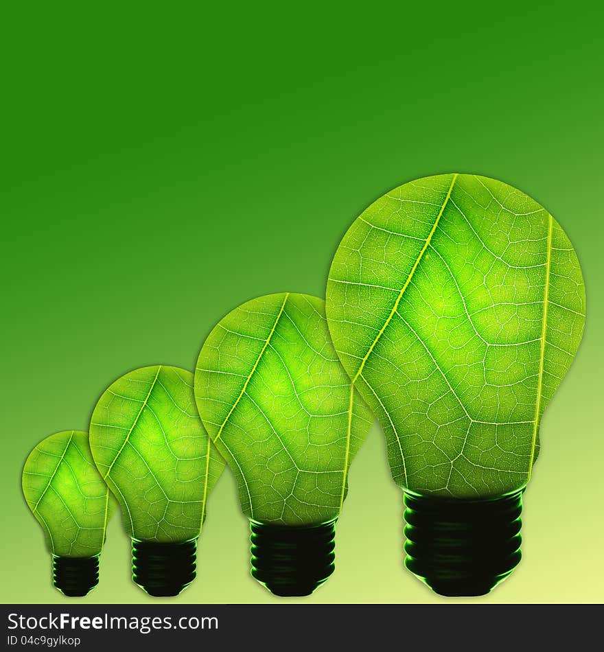 Green light bulb