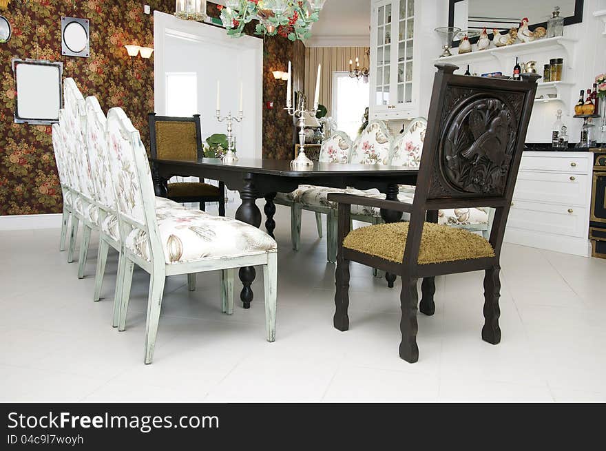 Dining table and chairs Apartment. Dining table and chairs Apartment