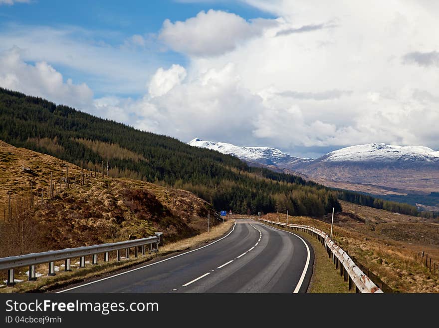 Empty Countryside Road