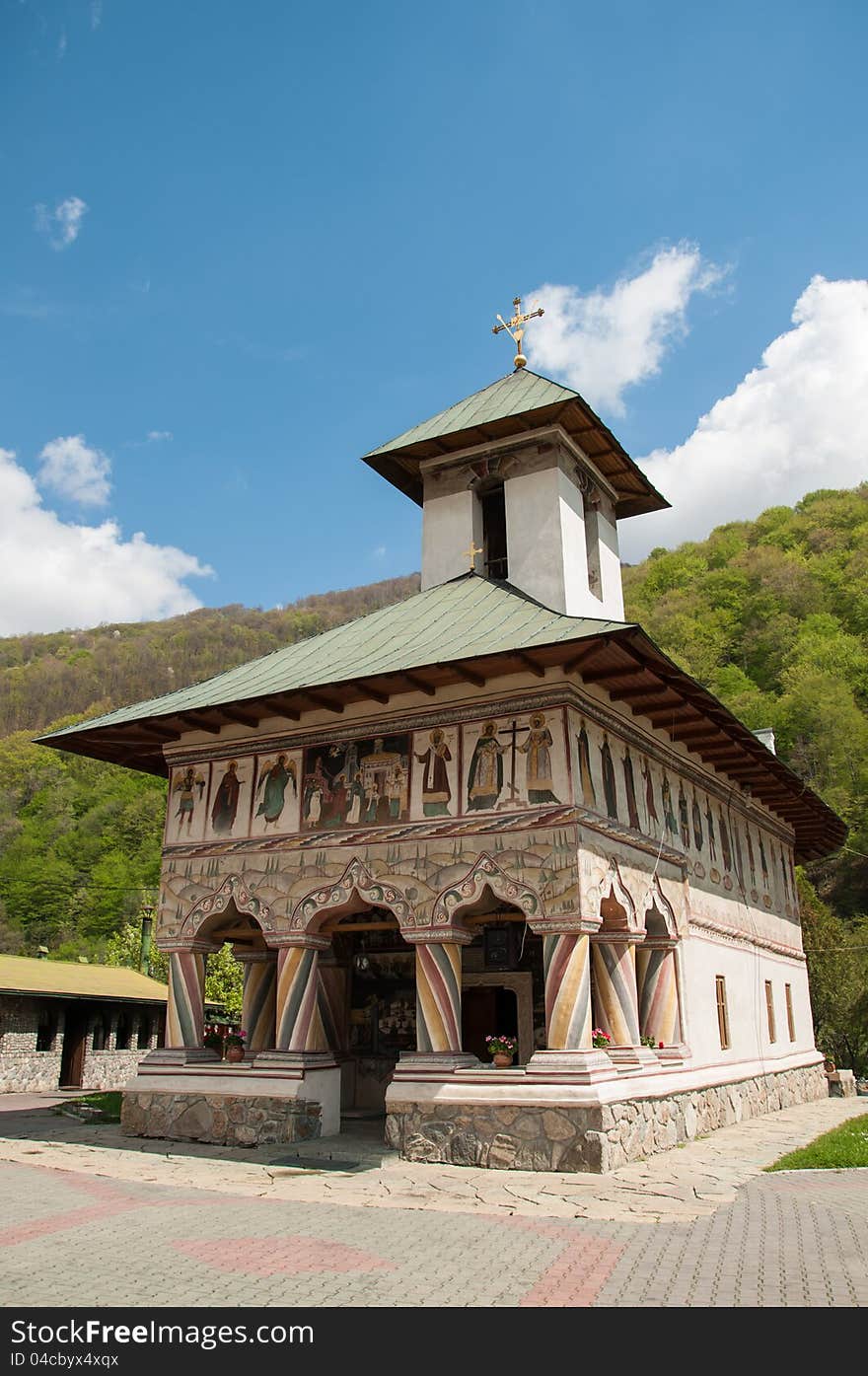 Architecture of an old Romanian church