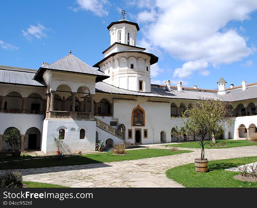 Horezu Monastery, founded in 1690 by Prince Constantin Brâncoveanu. UNESCO World Heritage Site from 1993