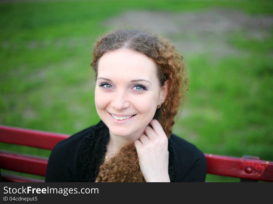 Portrait of a girl in the park