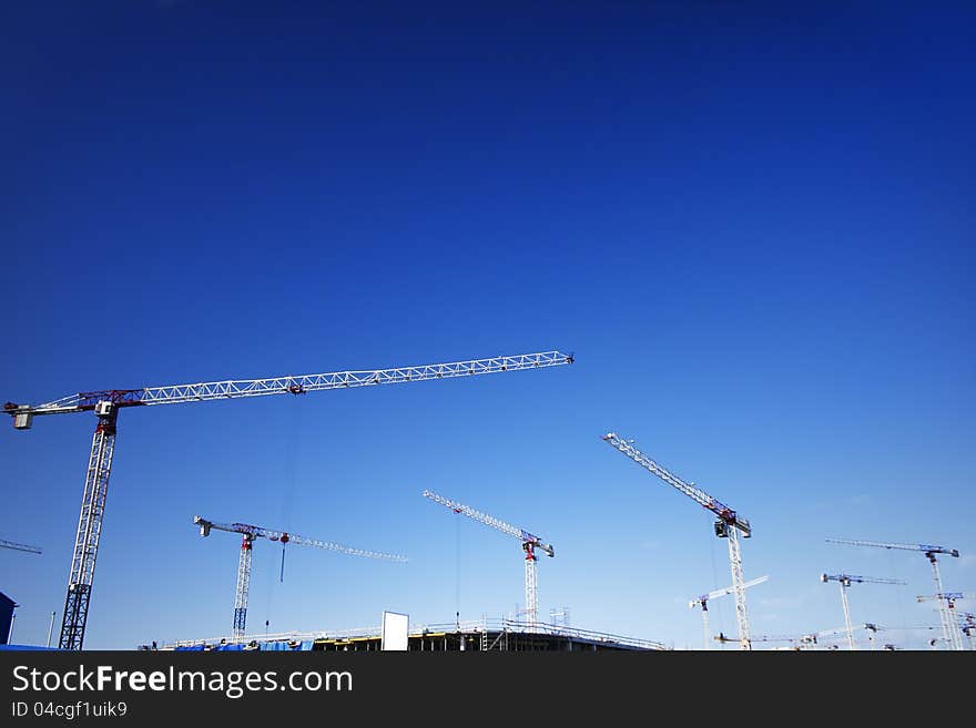 Construction site in a clear day