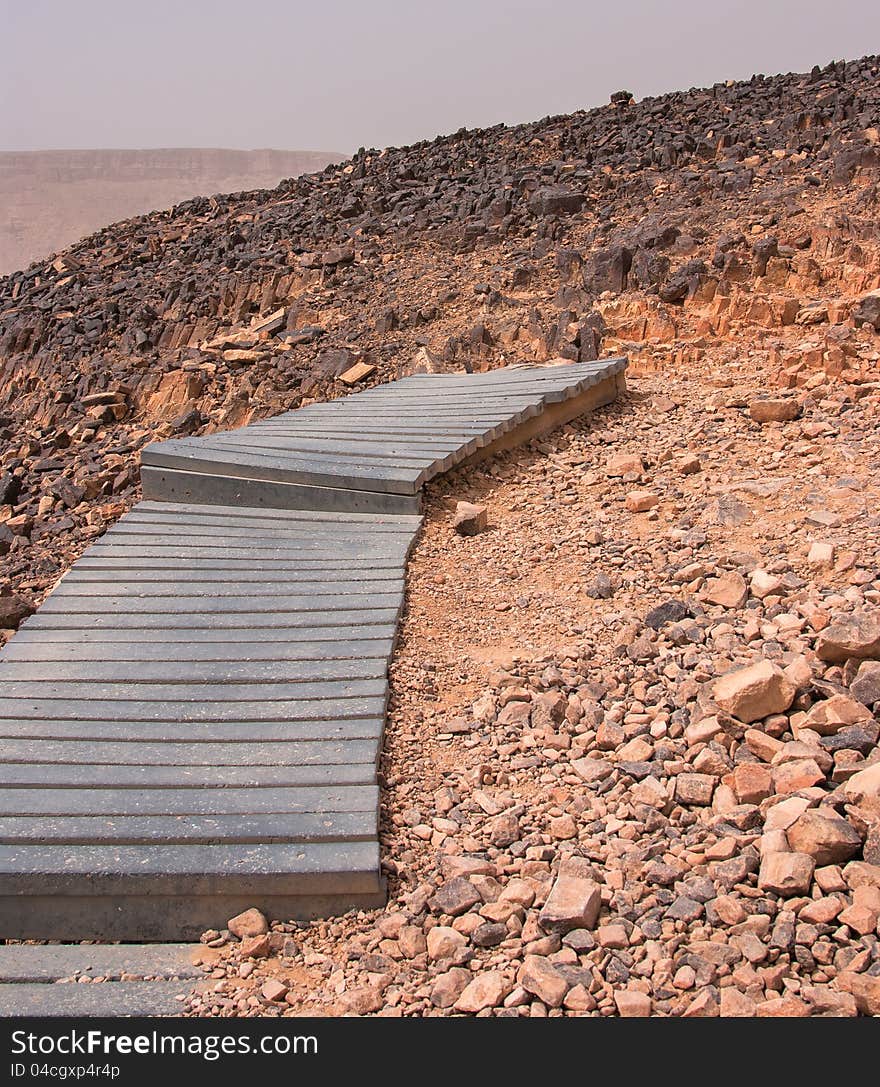 Crater Mizpe Ramon - Negev desert