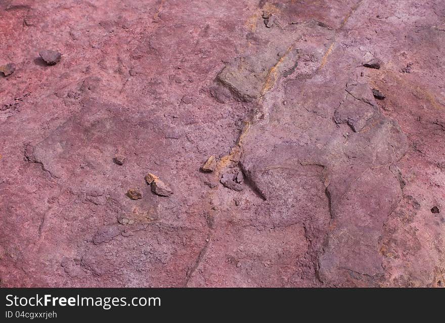 Texture stones in crater Mizpe Ramon - Negev desert, Israel