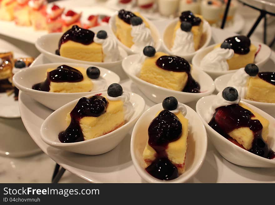 Blueberry cheese cake