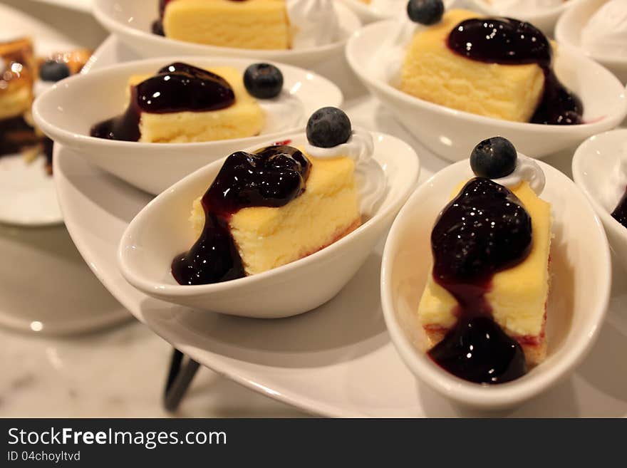 Blueberry cheese cake