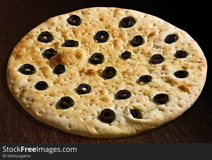 Focaccia with olives