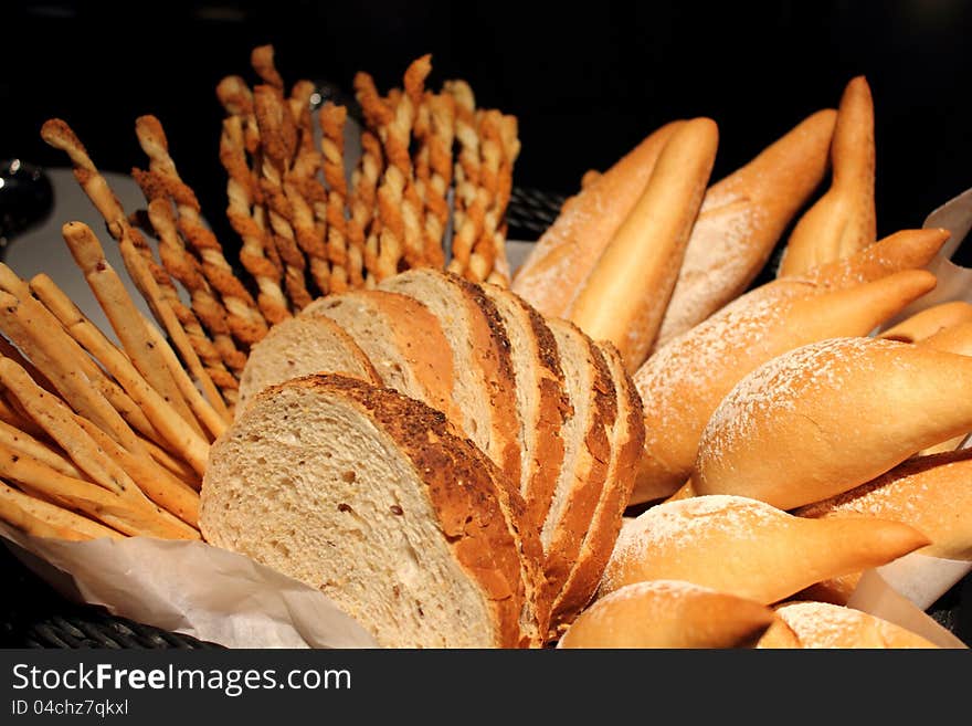 The assorted bread