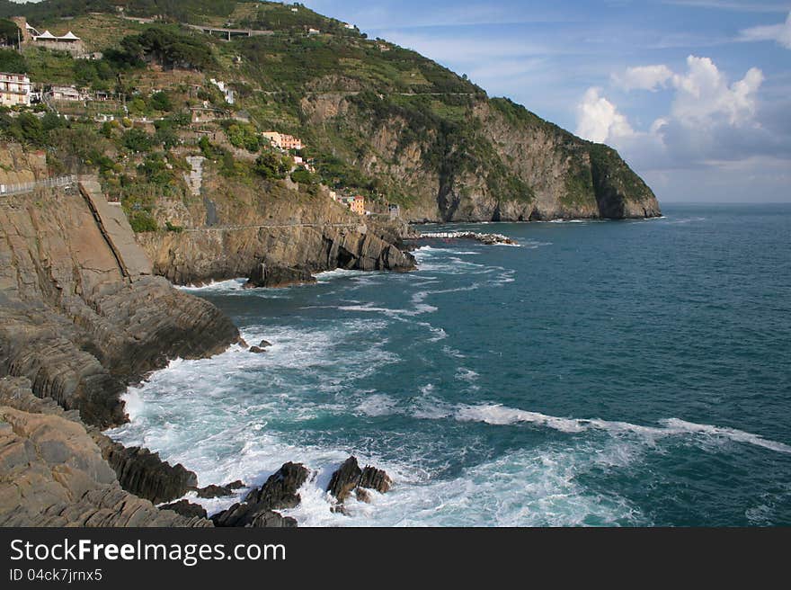 Cinqueterre on the Italian Coast