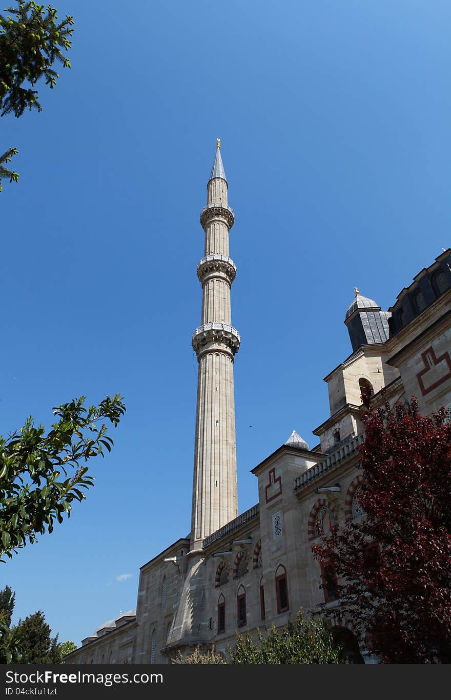 View of Selimiye Mosque in Edirne, Turkey. View of Selimiye Mosque in Edirne, Turkey.