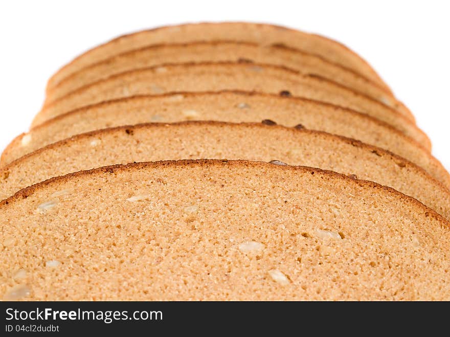 Beautiful tasty bread with seeds isolated. Beautiful tasty bread with seeds isolated