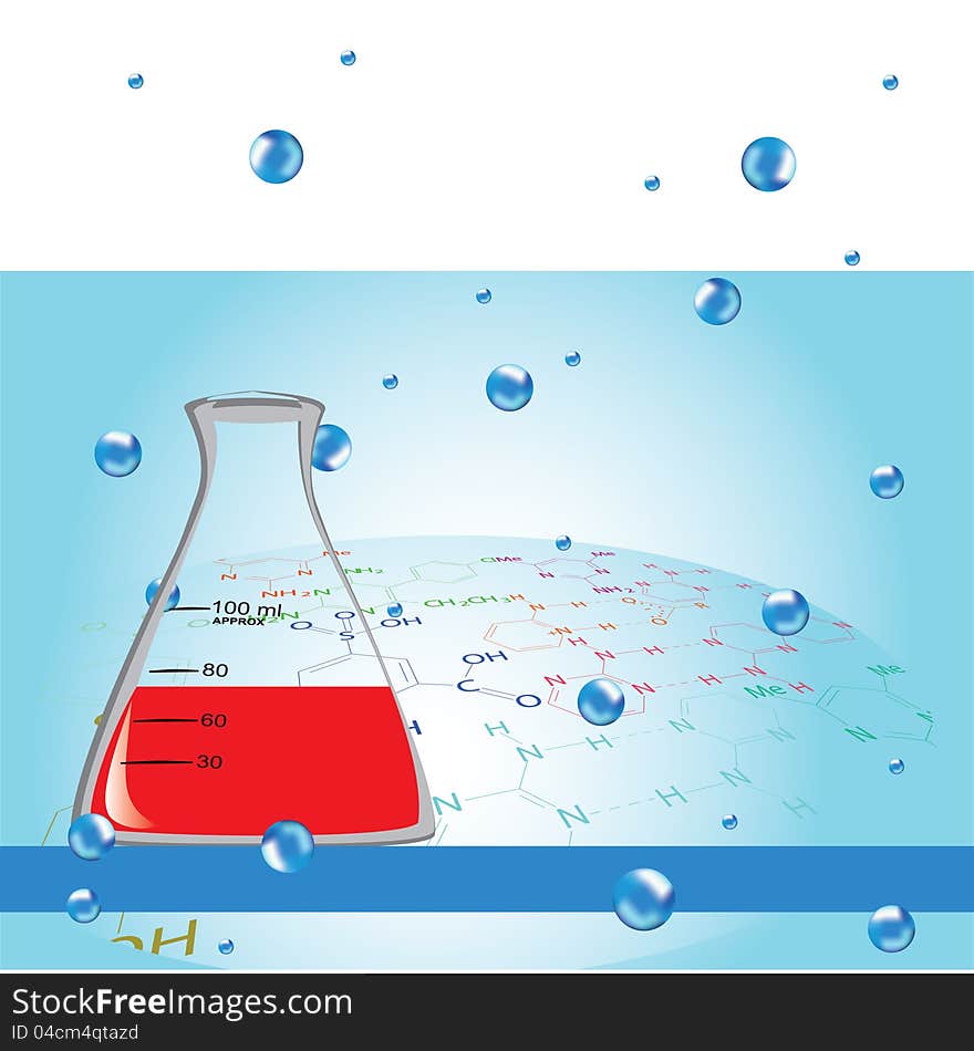 Chemistry abstract design for your text