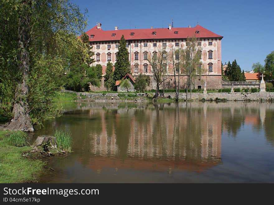 Panoramic view of Libochovice castle