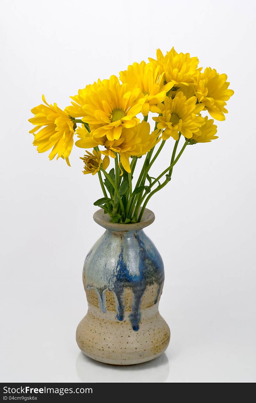 Yellow Flowers in a Vase