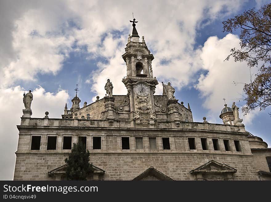 Building in the historic center of Valencia. Building in the historic center of Valencia